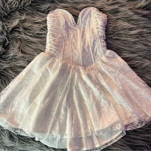 Outcast Angelica Mini Dress White